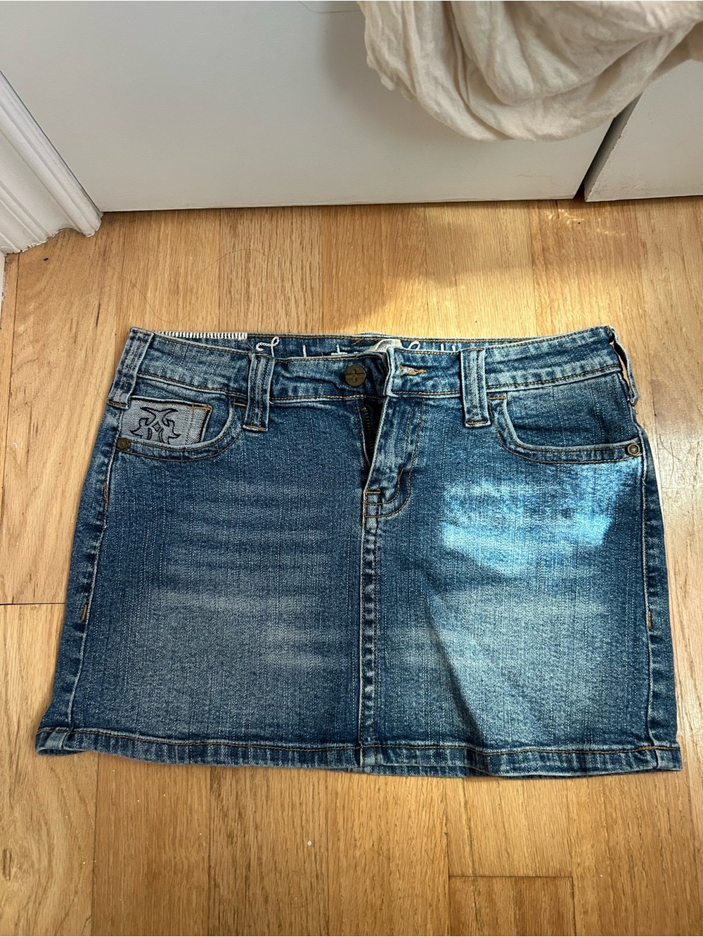 Classic Blue Denim Mini Skirt